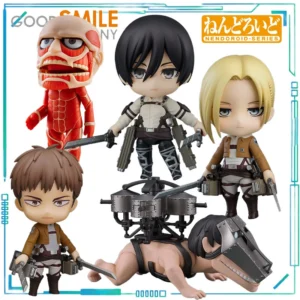 GSC Genuine NENDOROID Series Shingeki No Kyojin Mikasa Ackerman Jean Kirstein Colossal Titan Finished Product Movable Model