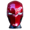 Arkham Knight Mask with Light Eyes Red Hood Gothan Helmet Halloween Cosplay Accessory Set