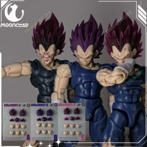 Air&Oq Studio Ultra Ego Vegeta Dragon Ball Shf Head Accessories Air Oq Vegeta Action Figurine Custom Heads Kit Shf Collection