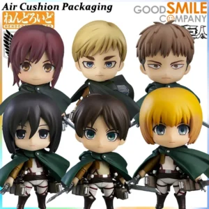 GSC Genuine Nendoroid Series Attacking Giants Scout Regiment Erwin Smith Mikasa Ackerman Jean Kirstein Action Figures Model Toys