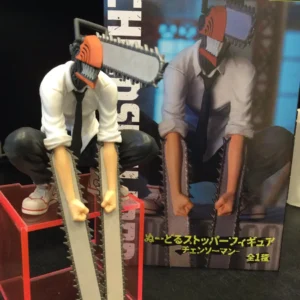 New 14CM Chainsaw Man Denji Anime Figure Denji/Power Action Figure Noodle Stopper Figurine Adult Collectible Model Doll Toy
