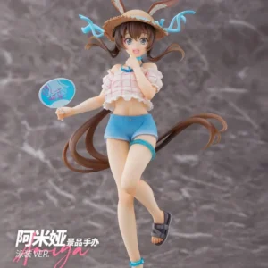 In Stock Arknights Anime Toy Amiya Swimsuit Series Pretty Girl Figurine Model Collection Desktop Ornament Game Same Toy Gift