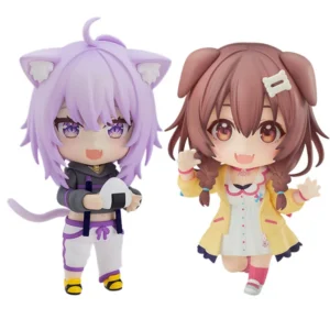 GSC Hololive Vtube Anime Figure 10Cm NENDOROID Inugami Korone Nekomata Okayu Action Figure Toys For Kids Gift Collectible Model