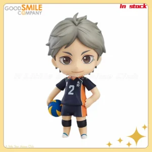 In Stock Original GSC Q Version Humanoid 665 Volleyball Boy Season 3 Koshi Sugawara Anime Figure Model Collection Gift