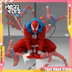 In Stock Mess Toys Scarlet Spiderman 1/12 Crimson Hero Spider Man Action Figure Movable Joint Figurine Anime Model Toy Gifts