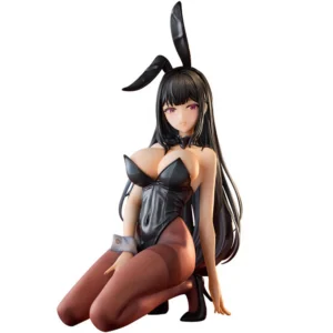 18CM Anime Bunny Girl Hina Figure Feina Black Silk action figure PVC model Adult Series Peripheral Collection doll Display Gifts