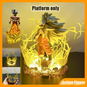 Dragon Ball Z Aura Effect LED Display Base Customizable Special Effect Accessory Toy Gift NO Character Figure Attached
