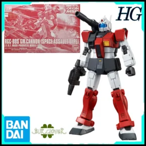 Bandai Genuine HG GM Cannon (Space Assault Type) RGC-80S 1/144 Anime Action Figure Assembly Model Toys Gifts For Children GUNDAM