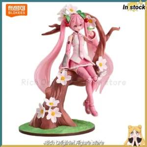 【In Stock】 Original BLOKEES Miracle Cherry Blossom Future Hatsune Miku Anime Figure Model Toy Assembly