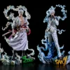 One Piece Nika Sanji Zoro 28cm Two Headed Statue with Base Collectible Figure