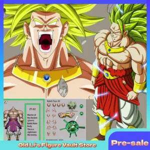 New Product Pre-sal ZT Studio Broly Action Figure Dragon Ball Z ZT02 MP SHF Broly Anime Figurine Super Saiyan Figure TOYS GIFTS