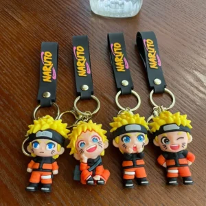 Naruto cartoon keychain cute Naruto Uzumaki character keychain cartoon pendant bag car key decoration accessories