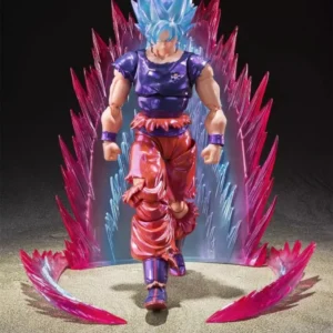 Anime Dragon Ball Z SHF kaiouken Blue Son Goku Articulated Action Figure Collectible Toys 17cm