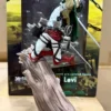 Attack On Titan Levi Ackerman Tree Stump Battle Standing Pose Statue Collectible Figure