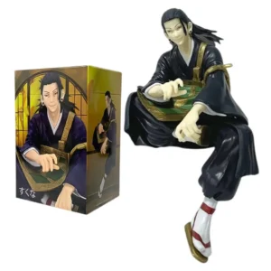 Anime 15cm Jujutsu Kaisen Sitting Posture Geto Suguru Action Figure Model PVC Doll Toy Surrounding Collection Desktop Gift
