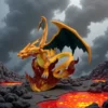 Pokemon Charizard Figures Emit Light Statue Model Desk Decoration Collectible Figure