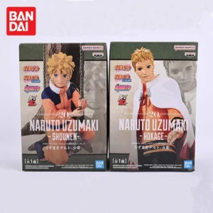Original BANPRESTO Anime Naruto 20th Anniversary of TV Animation Uzumaki Naruto Action Figures Bandai Collectible Figurine Toys