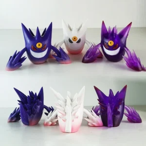 8cm Pokemon Gengar Anime Figure Kawaii Gengar Transparent Action Figure Statue Model Doll Decoraion Toys Kids Christmas Gift