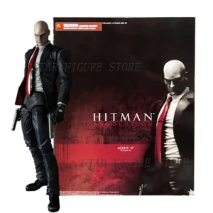 Play Arts Hitman Codename 47 Action Figure PA Agent 47 Figurine PVC Model Doll 23cm Joints Movable Classic Collection Toys Gifts
