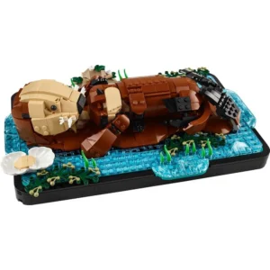 1234pcs New 21366 Floating Sea Otters Animal Model Building Blocks Ideas Assemble Cute Cartoon Bricks Puzzle Toys Kids Gifts