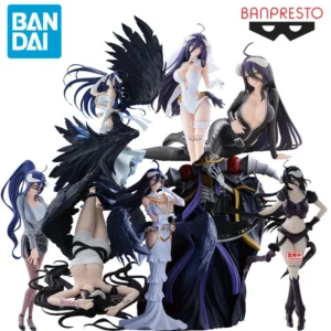 BANDAI Genuine BANPRESTO EVOLVE OVERLORD Anime GLITTER GLAMOURS Albedo Wedding Empress of Darkness Action Figure Toys Gift Model