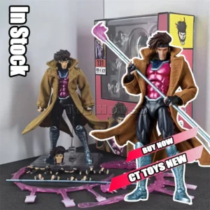 NEW-HOT Ct Toys Gambit Figure Mafex 131 X-Men Wolverine SHF Anime Action Figure Figurine Statue Model Toys Gift Wholesale