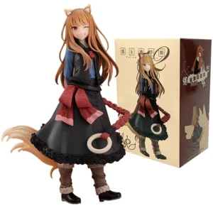 17cm Spice and Wolf: MERCHANT MEETS THE WISE WOLF Anime Figure Wolf Holo Action Figure PVC Collector Display Model Doll Toys