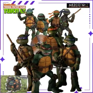 New MEZCO Original Ant ONE: 12 Ninja Turtles Set, Lafayette Michelangelo 1/12 Mobile Doll Model, Toy Gift Collection Spot