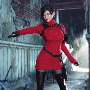 In Stock SUPER DUCK SET087 1/6 Agent Ada Wong Head Sculpt Costume Clothes Set Fit 12'' TBL S09C Female Soldier Action Figures