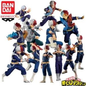 In Stock Original Bandai Banpresto My Hero Academia Todoroki Shoto Anime Characters Model Toy Birthday Present Garage