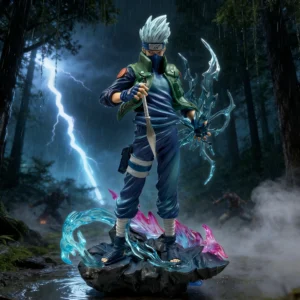 24cm 9.4 inch Anime Hatake Kakashi Action Figures Pvc Statue Desktop Ornamen Collection Statue Model Decoration Room Desk Toys