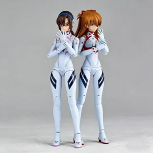 16cm Revoctech EVA Battle Suit Asuka Mari Double Figure Anime Articulated Action Figure Desk Ornament Collect Model Toy Boy Gift