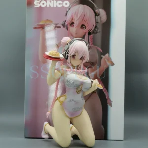 Emontoys Sonicomi SUPER SONICO Figure Cheongsam 1/7 Anime Girl PVC Action Figure Toy SONICO Statue Game Collection Model Doll