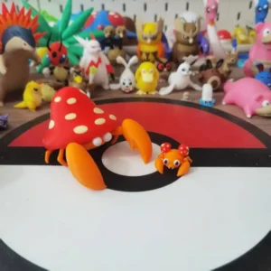 Anime Pokemo Parasect Paras Action Figure 1:20 Scale 3D Printed Cartoon Character Model Desktop Statue Kids Gift Collectible Toy