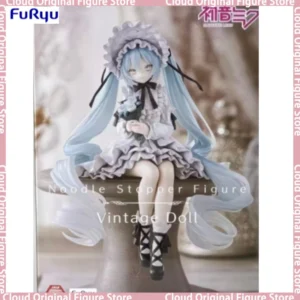 In Stock 100% Original FuRyu Noodle Stopper  Hatsune Miku Vintage Doll Pvc 15cm Model Collection Toy Gift Hobby