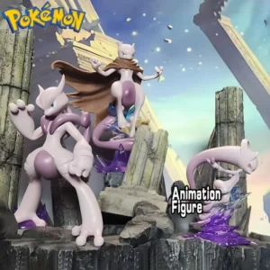7.5-12cm Anime Pokemon Figure Mega Mewtwo Action Figures Pvc Collection Model Toys for Children Gifts