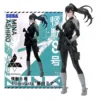 20CM Anime Kaijuu No. 8 Ashiro Mina Combat Uniform Holding Gun Collectible Figure