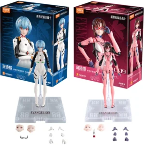 BLOKEES Original EVA Ayanami Rei Mari Illustrious NEON GENESIS EVANGELION Combat Clothing Assembled Action Figure Model Toy Gift