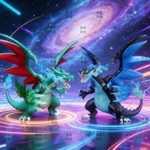 Bkm PokéMon Mega Charizard Gk Figure Anime Cross Border Trendy Toy Collectible Dragon Model Desktop Decor For Otaku Anime Fans