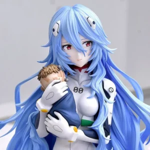 New Anime Neon Genesis Evangelion Eva Ayanami Rei 18cm Kawaii PVC Figure Collectible Model Toy Xmas Gift for Kids Doll Ornament