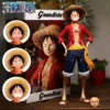28cm One Piece Confident Smiley Luffy Three Form Face Changing Action Model Kit