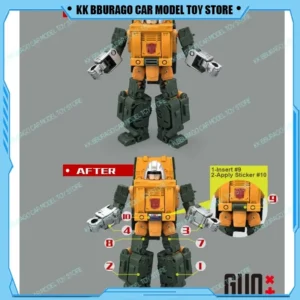 Transformation G1 Brawn Action Figures GO BETTER Filler Parts Upgrade Kit Accessories Figurines Car Robot Gift