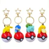 Pokemon Pikachu Keychain Psyduck Piplup Bulbasaur Anime Keyring Fragrance Pendant Christmas Action Figure
