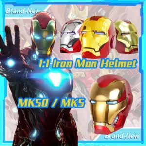 Iron Man Mk5 Helmet Electric Voice Activated Wearable Mask 1 To 1 Scale Automatic Opening Closing Model Figure Collector Item Gift