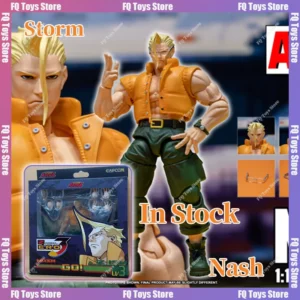 In Stock STORM TOYS Street Fighter Alpha3 Nash 1/12 Movable Figure Double Head Carving Accessories Model Collection Gift