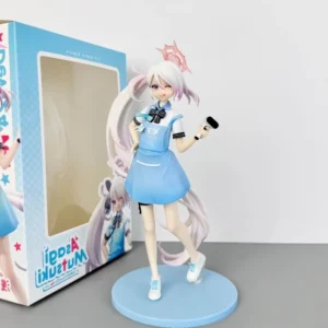 Anime Figure Blue Archive Asagi Mutsuki Light Blonde Pretty Girl Collectible Pvc Model Desktop Ornament Home Display For Adult
