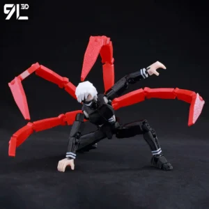 9L 3D Articulated Action Figure - Kaneki Ken From Tokyo Ghoul Lucky Dummy 13 Collectible One-Eyed Ghoul Ver Desktop Display Toys