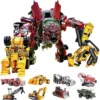AOYI 8 IN 1 Oversize Devastator Transformation Boy Anime Hook Robot Car Action Figure