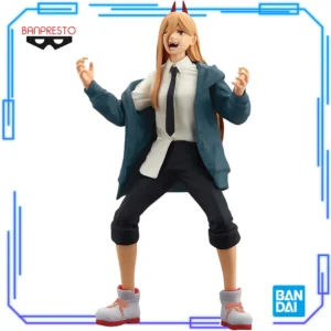 In Stock Bandai Original Genuine Banpresto Chainsaw Man Glitter&Glamours Power 20cm Anime Girl Collections Model Toy Figure Gift