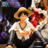 12cm One Piece Luffy Sitting Position Statue Figurine for Collectible Figure